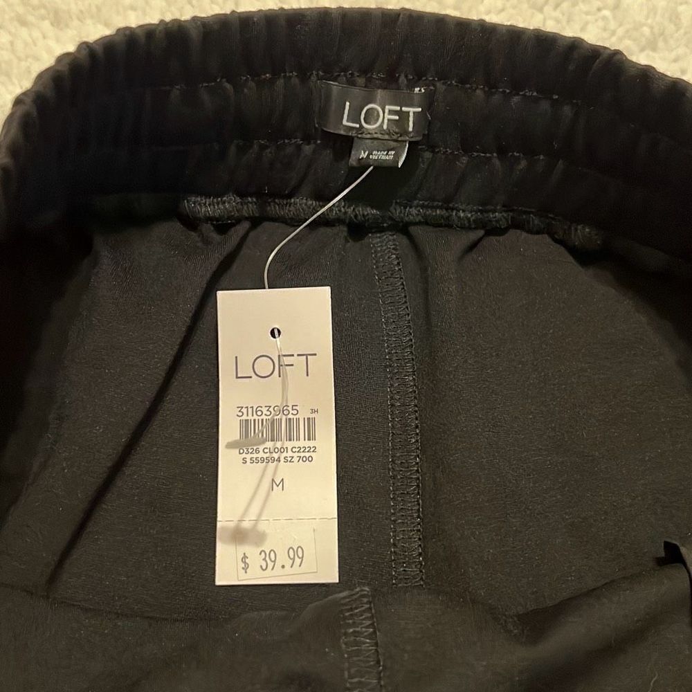 Loft black drawstring shorts medium - Picture 5 of 8
